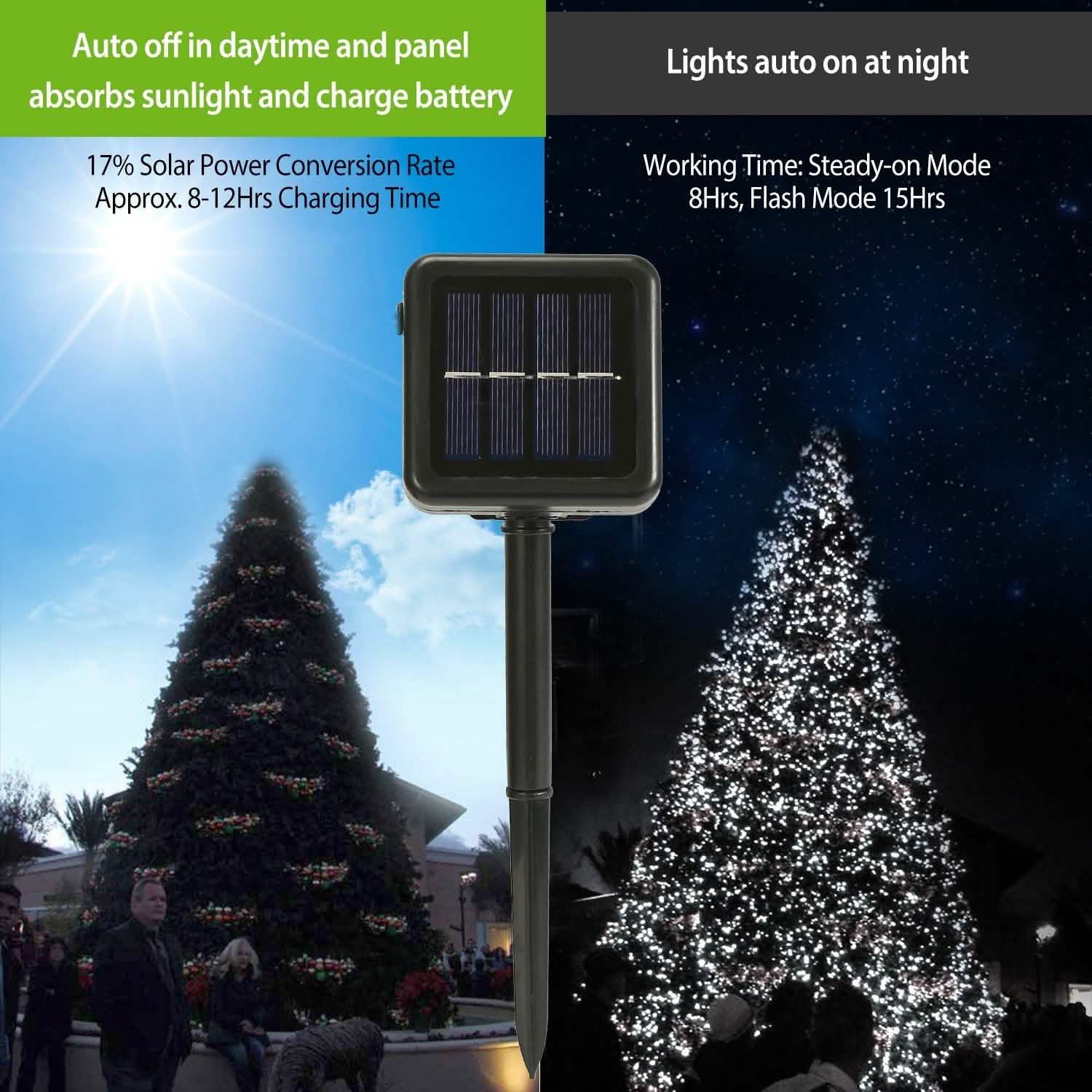 Solar Power LED String Lights String & Fairy Lights - Tophatter Daily Deals