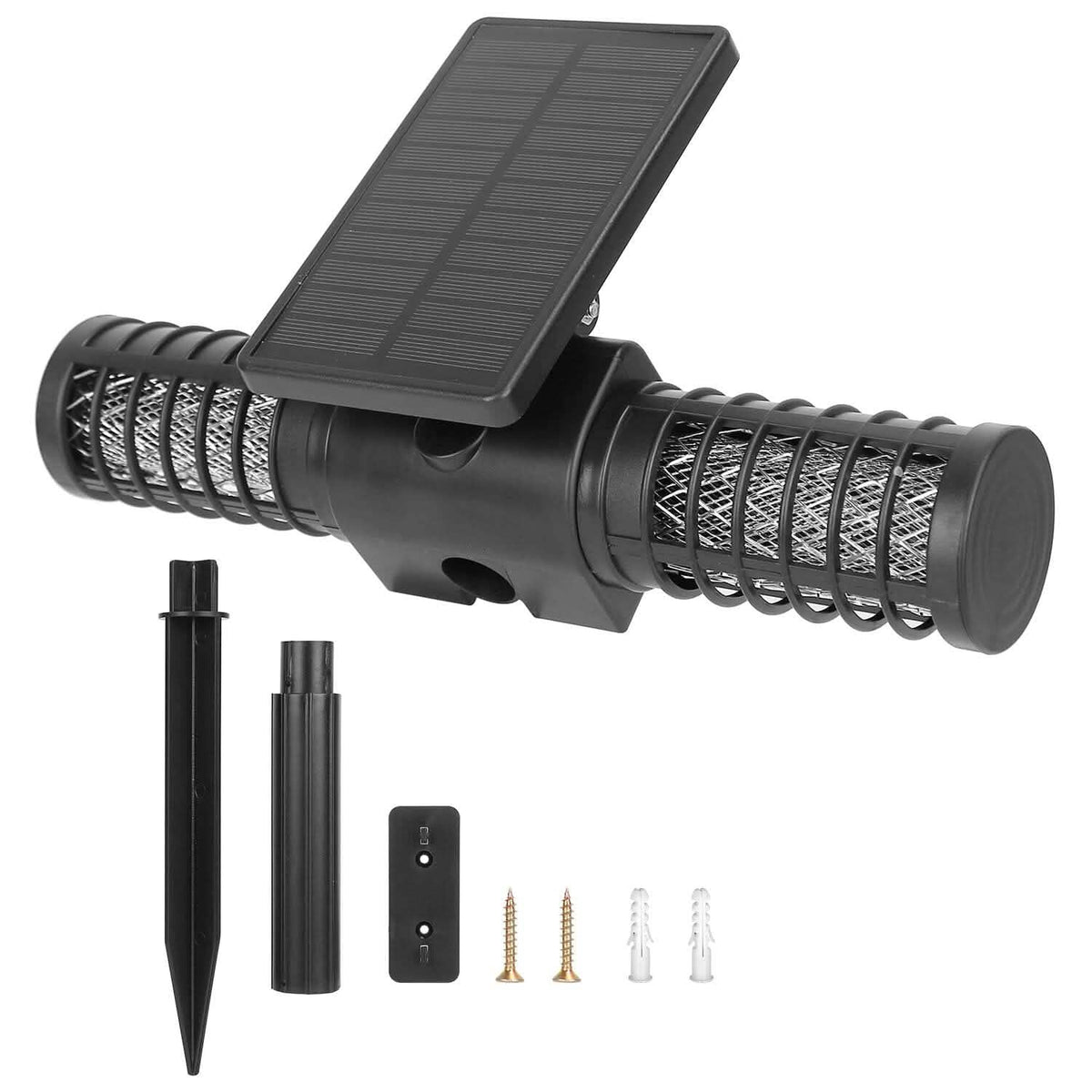 Solar Powered Bug Zapper LED Mosquito Killer Lamp Pest Control - Tophatter Daily Deals