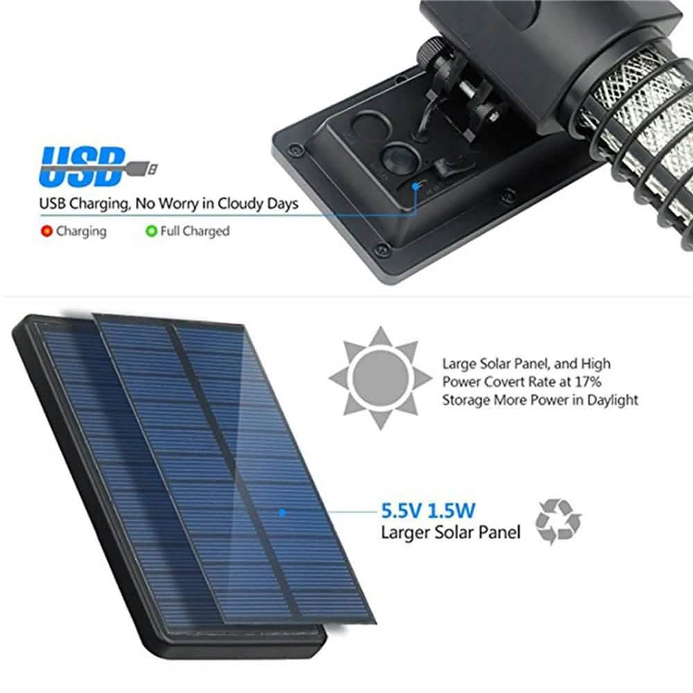 Solar Powered Bug Zapper Pest Control - Tophatter Daily Deals