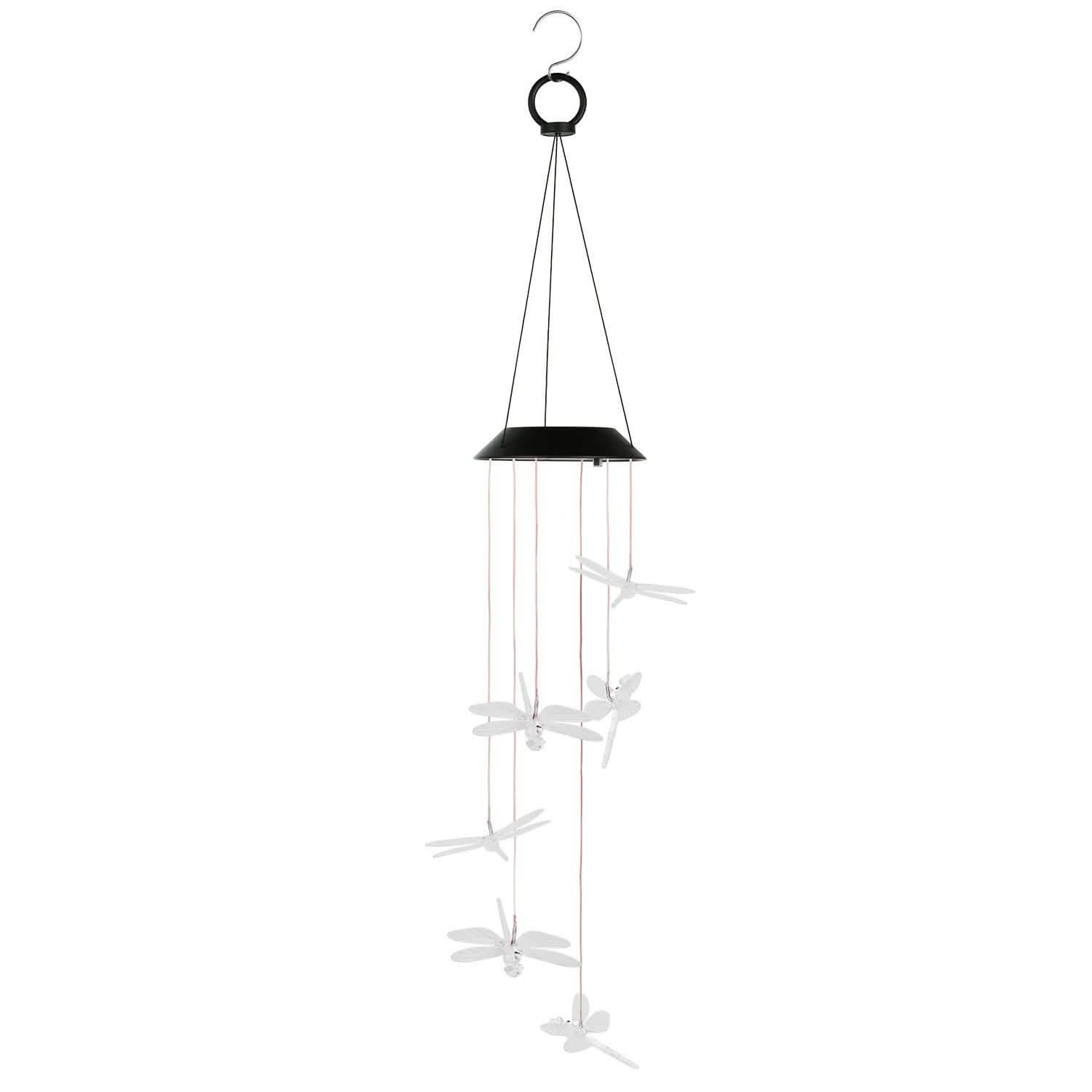 Solar Powered Dragonfly Lights Wind Chimes String & Fairy Lights - Tophatter Daily Deals