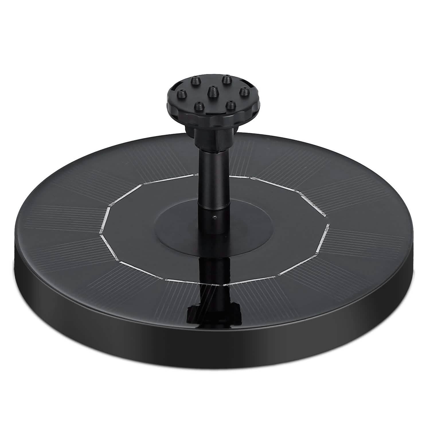 Solar Powered Fountain Pump Floating Bird Bath Pond Garden & Patio - Tophatter Daily Deals