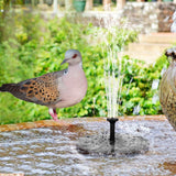 Solar Powered Fountain Pump Floating Bird Bath Pond Garden & Patio - Tophatter Daily Deals