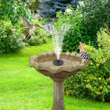 Solar Powered Fountain Pump with LED Lights Garden & Patio - Tophatter Daily Deals