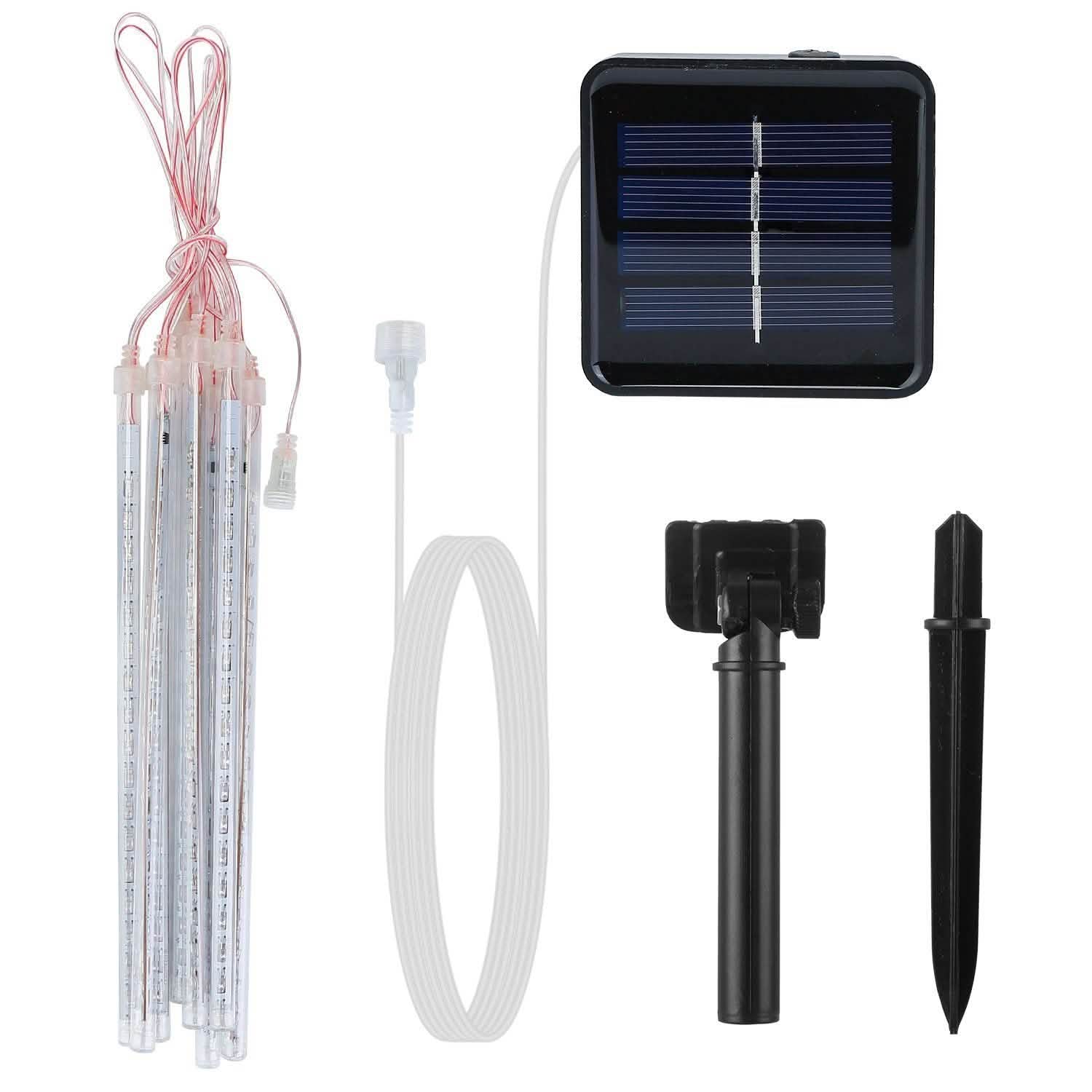 Solar Powered Meteor Shower String Light String & Fairy Lights - Tophatter Daily Deals