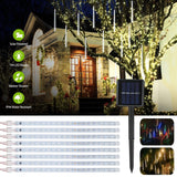 Solar Powered Meteor Shower String Light String & Fairy Lights - Tophatter Daily Deals
