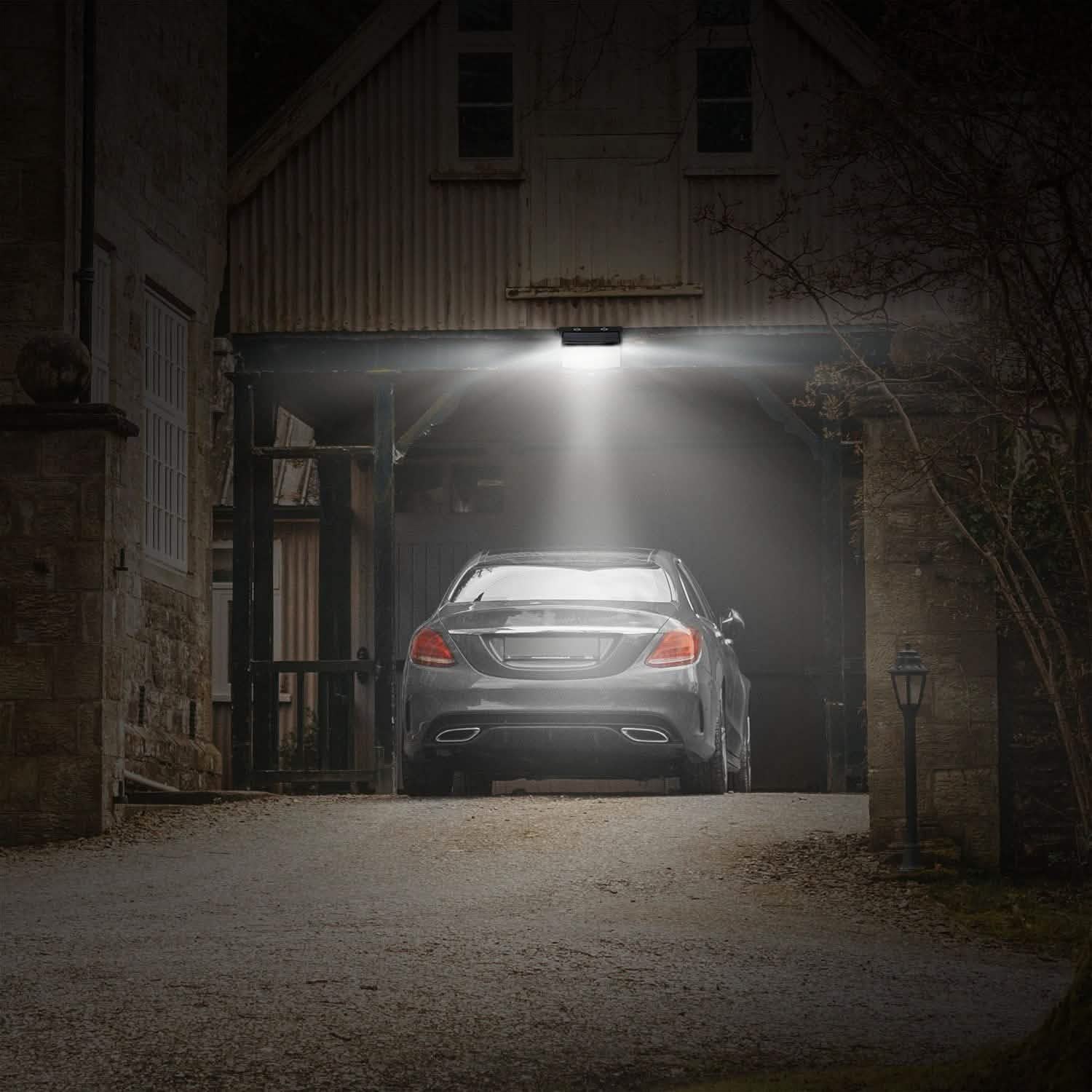 Solar Powered Outdoor Wall Lights Outdoor Lighting - Tophatter Daily Deals