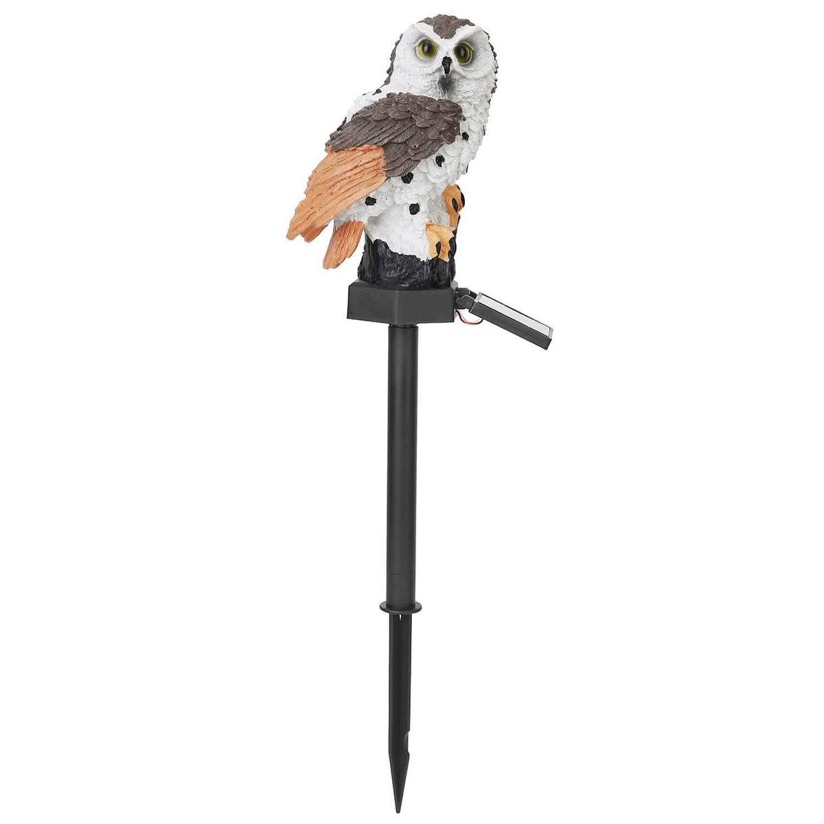Solar Powered Owl Garden Light IP65 Waterproof Brown String & Fairy Lights - Tophatter Daily Deals