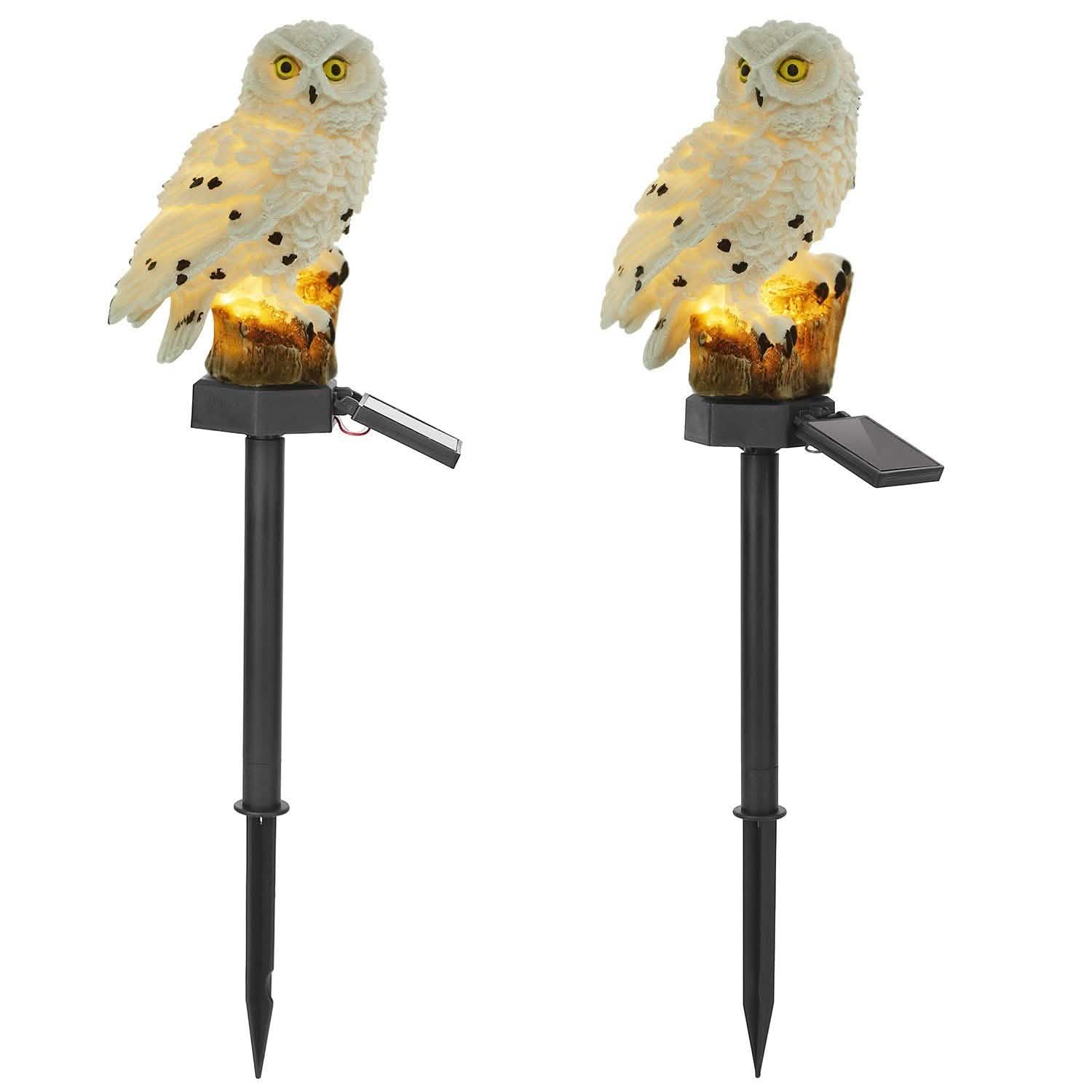 Solar Powered Owl Garden Light IP65 Waterproof String & Fairy Lights - Tophatter Daily Deals