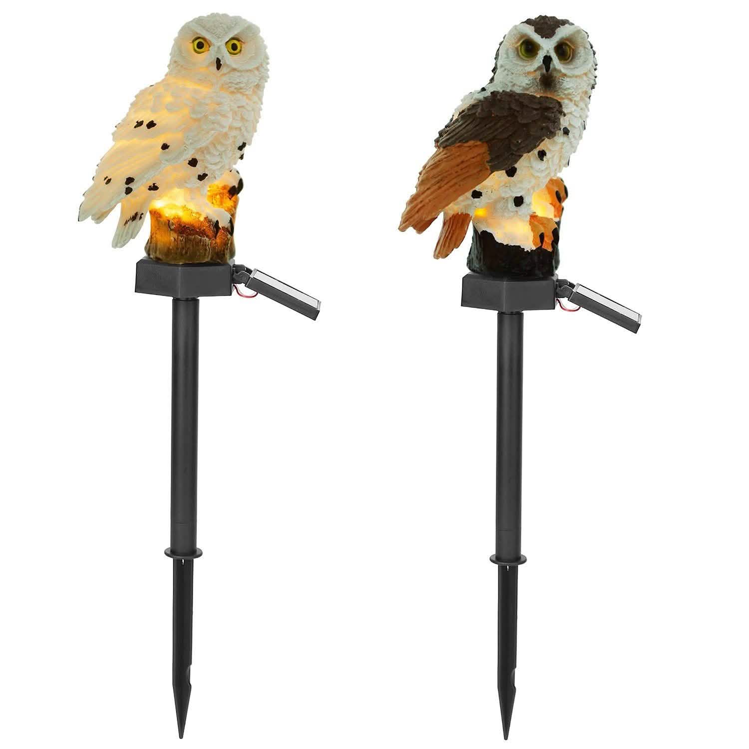 Solar Powered Owl Garden Light IP65 Waterproof String & Fairy Lights - Tophatter Daily Deals