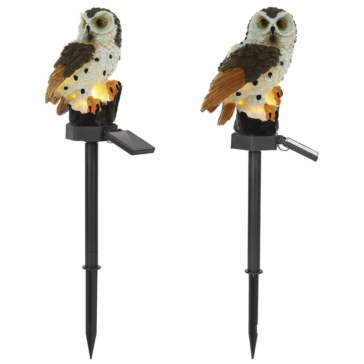 Solar Powered Owl Garden Light IP65 Waterproof String & Fairy Lights - Tophatter Daily Deals