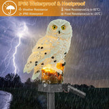 Solar Powered Owl Garden Light IP65 Waterproof String & Fairy Lights - Tophatter Daily Deals