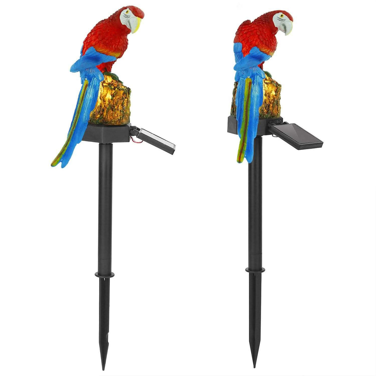 Solar Powered Parrot Garden Light IP65 Waterproof LED Solar Outdoor Lights - Tophatter Daily Deals
