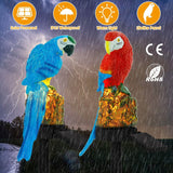 Solar Powered Parrot Garden Light IP65 Waterproof LED Solar Outdoor Lights - Tophatter Daily Deals