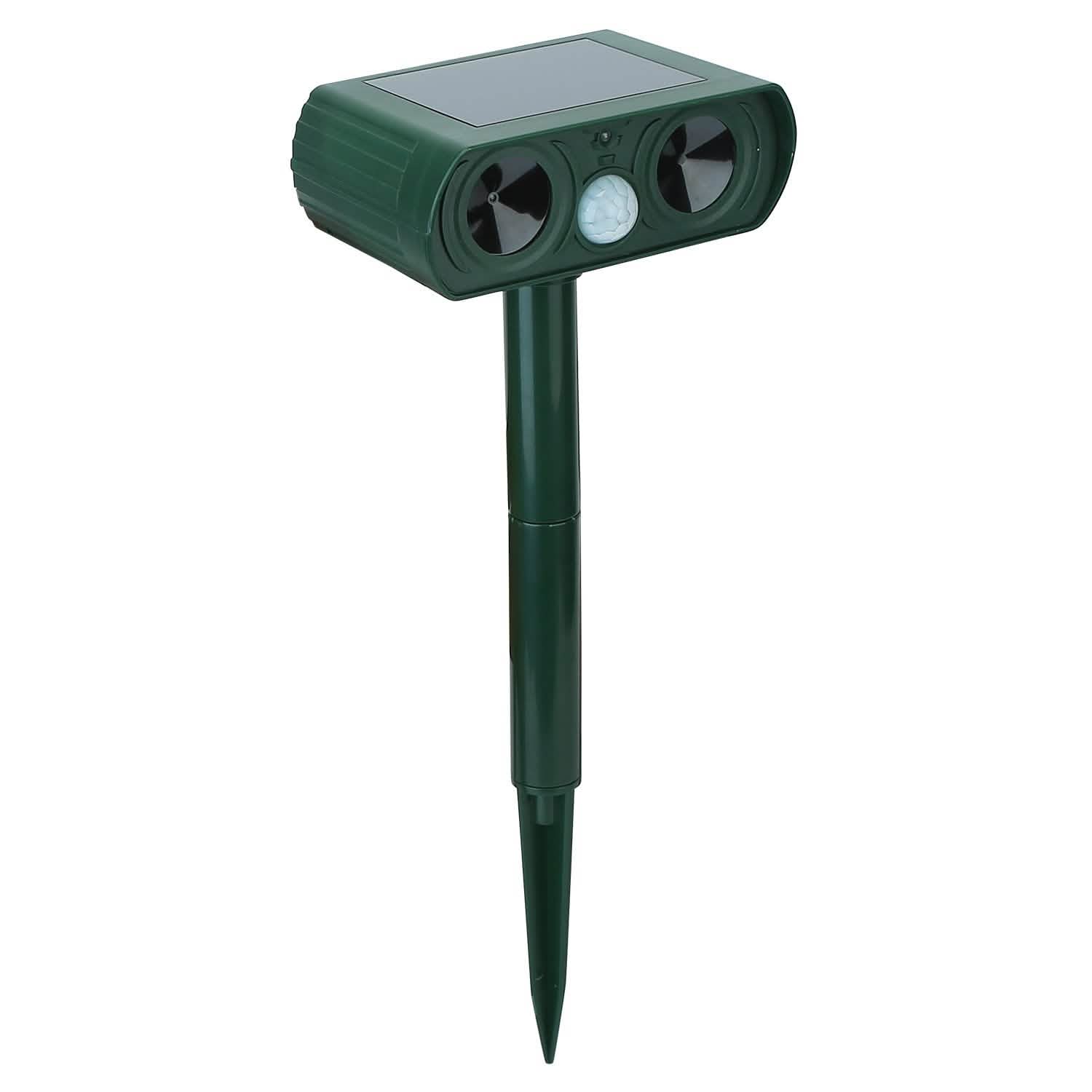 Solar Powered Ultrasonic Animal Repeller Pest Control - Tophatter Daily Deals