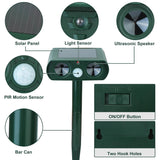 Solar Powered Ultrasonic Animal Repeller Pest Control - Tophatter Daily Deals