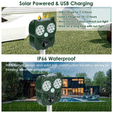 Solar Powered Ultrasonic Animal Repeller PIR Motion Sensor Pest Control - Tophatter Daily Deals
