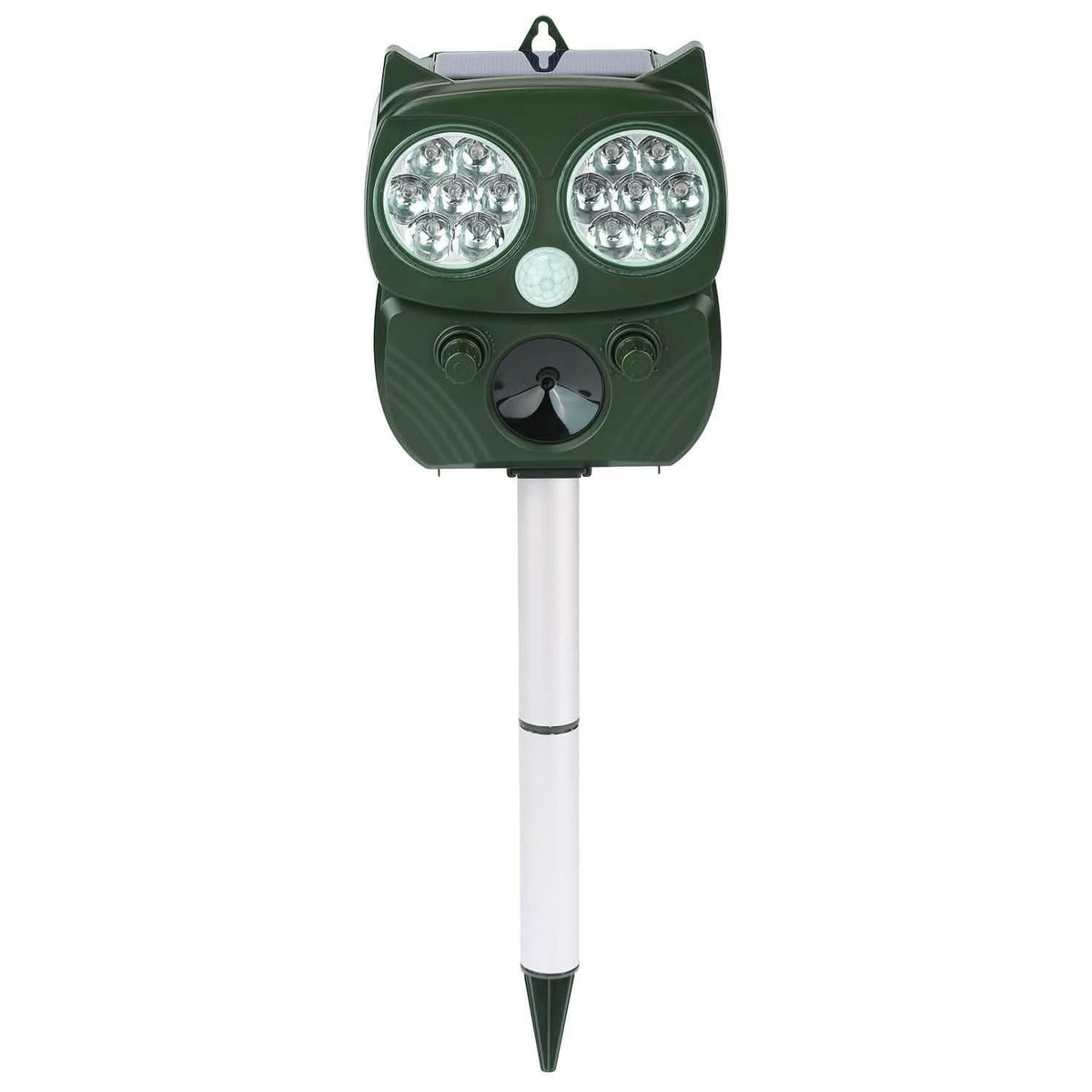 Solar Powered Ultrasonic Animal Repeller PIR Motion Sensor Pest Control - Tophatter Daily Deals
