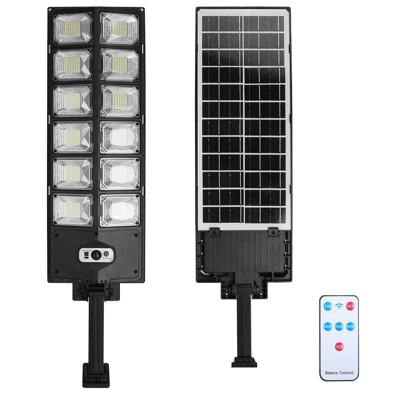 Solar Powered Wall Light Beads PIR Motion Sensor 252W Outdoor Lighting - Tophatter Daily Deals
