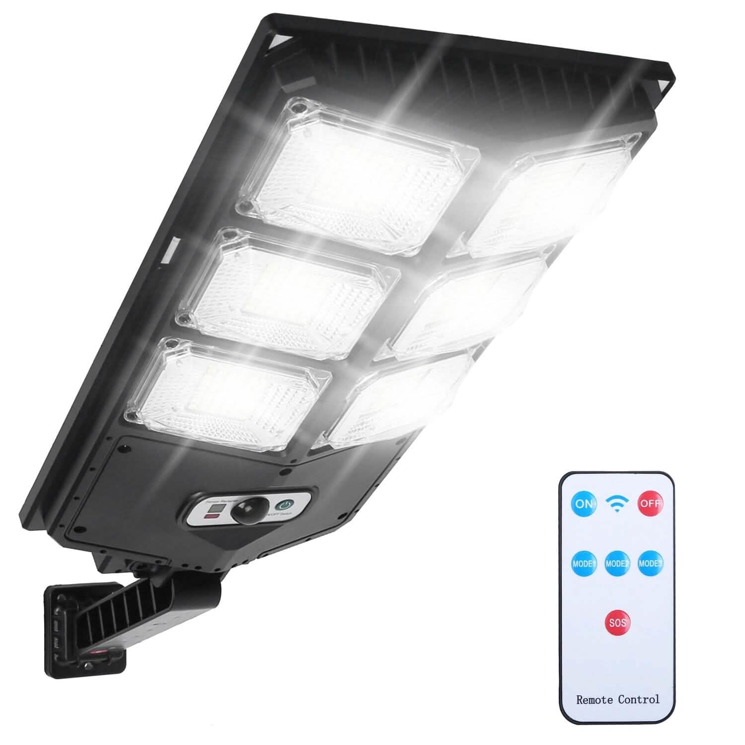 Solar Powered Wall Light Beads PIR Motion Sensor Outdoor Lighting - Tophatter Daily Deals