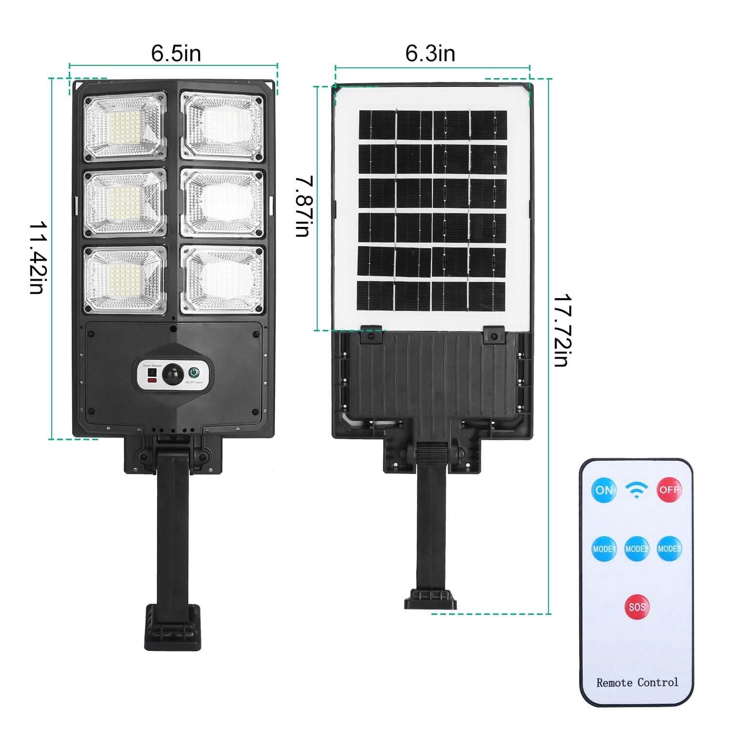 Solar Powered Wall Light Beads PIR Motion Sensor Outdoor Lighting - Tophatter Daily Deals