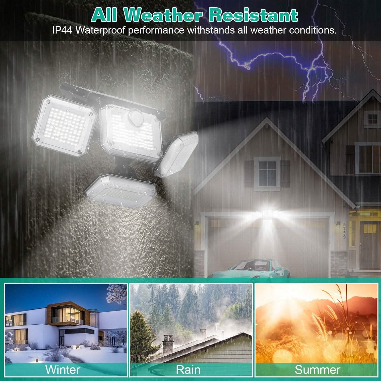 Solar Powered Wall Lights Outdoor Motion Sensor Lamps Outdoor Lighting - Tophatter Daily Deals