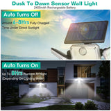 Solar Powered Wall Lights Outdoor Motion Sensor Lamps Solar Outdoor Lights - Tophatter Daily Deals