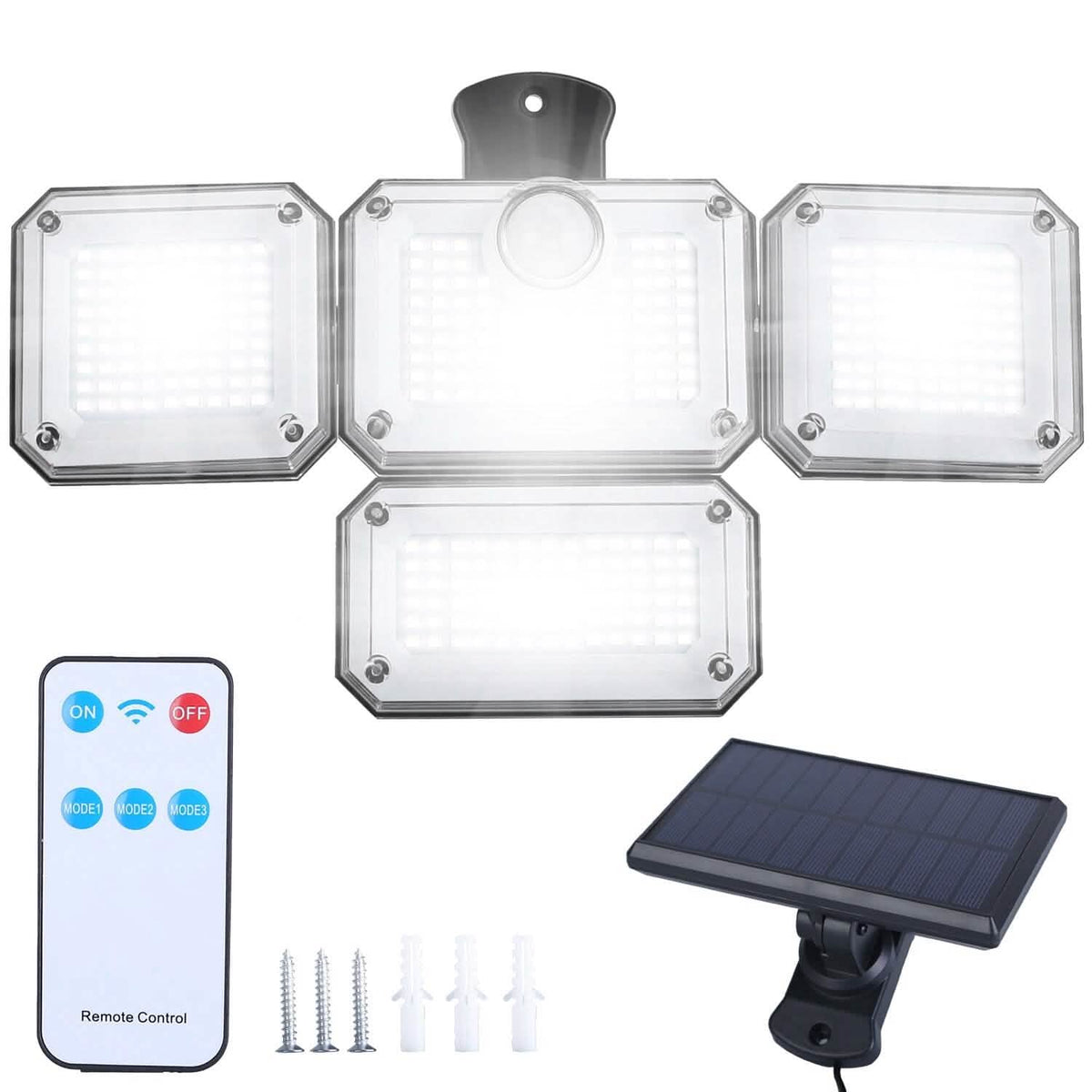 Solar Powered Wall Lights Outdoor Motion Sensor Lamps Outdoor Lighting - Tophatter Daily Deals