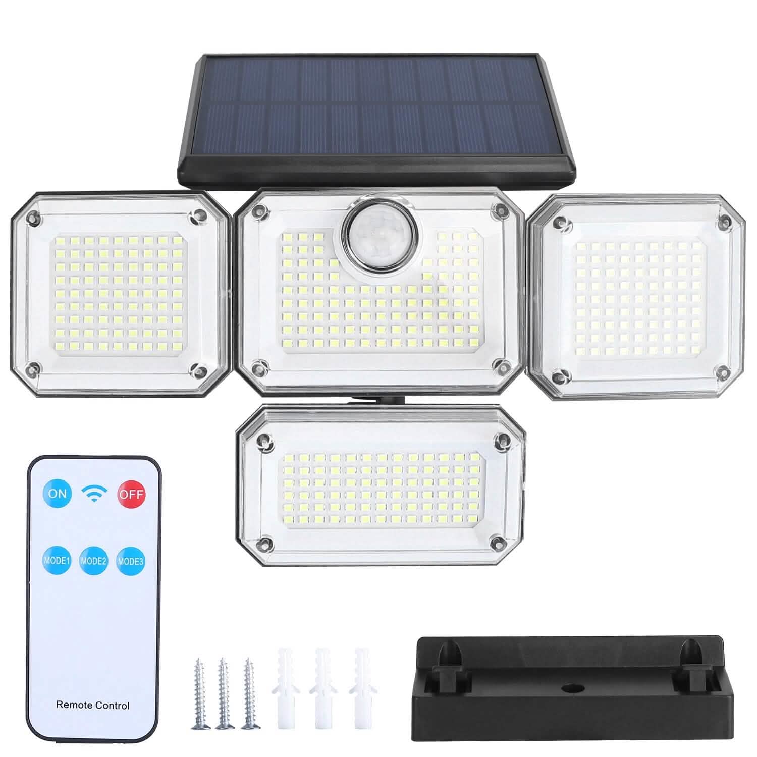 Solar Powered Wall Lights Outdoor Motion Sensor Lamps Outdoor Lighting - Tophatter Daily Deals