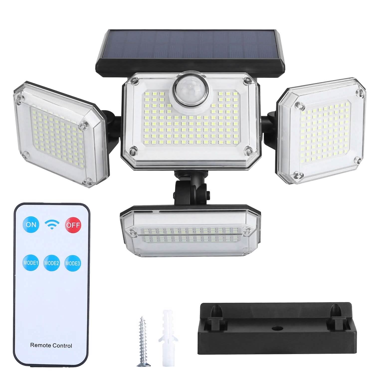Solar Powered Wall Lights Outdoor Motion Sensor Lamps Outdoor Lighting - Tophatter Daily Deals
