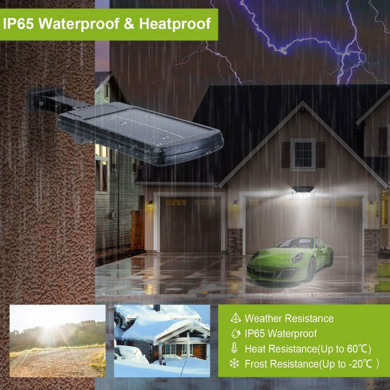 Solar Powered Wall Outdoor Lights Outdoor Lighting - Tophatter Daily Deals