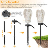 Solar Praying Angle Statue Garden Light Outdoor Lighting - Tophatter Daily Deals