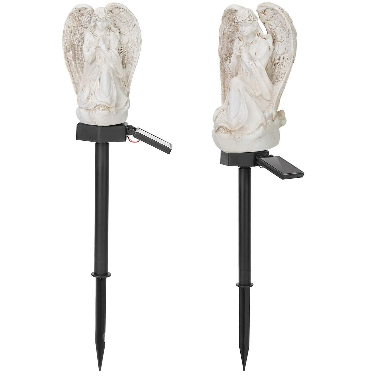 Solar Praying Angle Statue Garden Light Outdoor Lighting - Tophatter Daily Deals