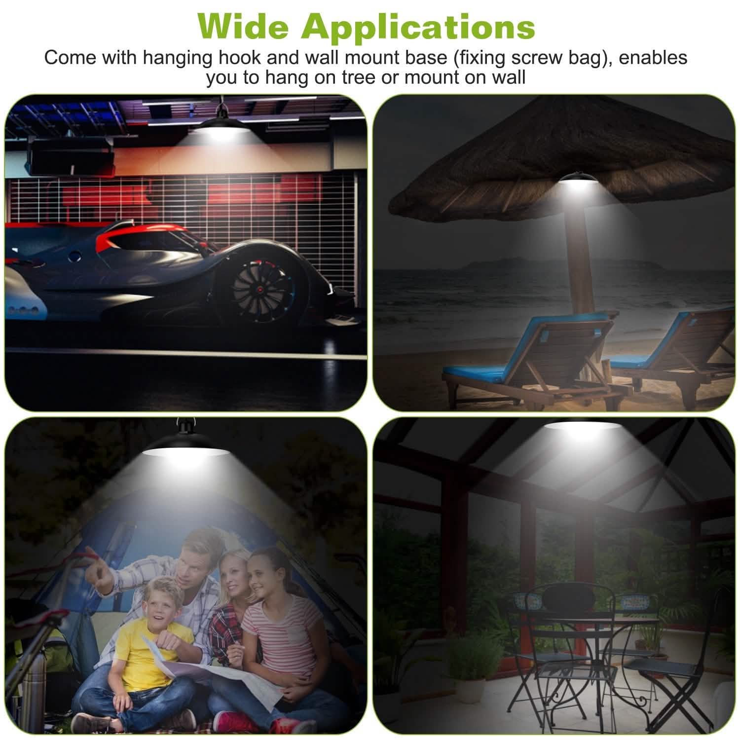 Solar Shed Light Sensor Hanging Lamp Outdoor Lighting - Tophatter Daily Deals
