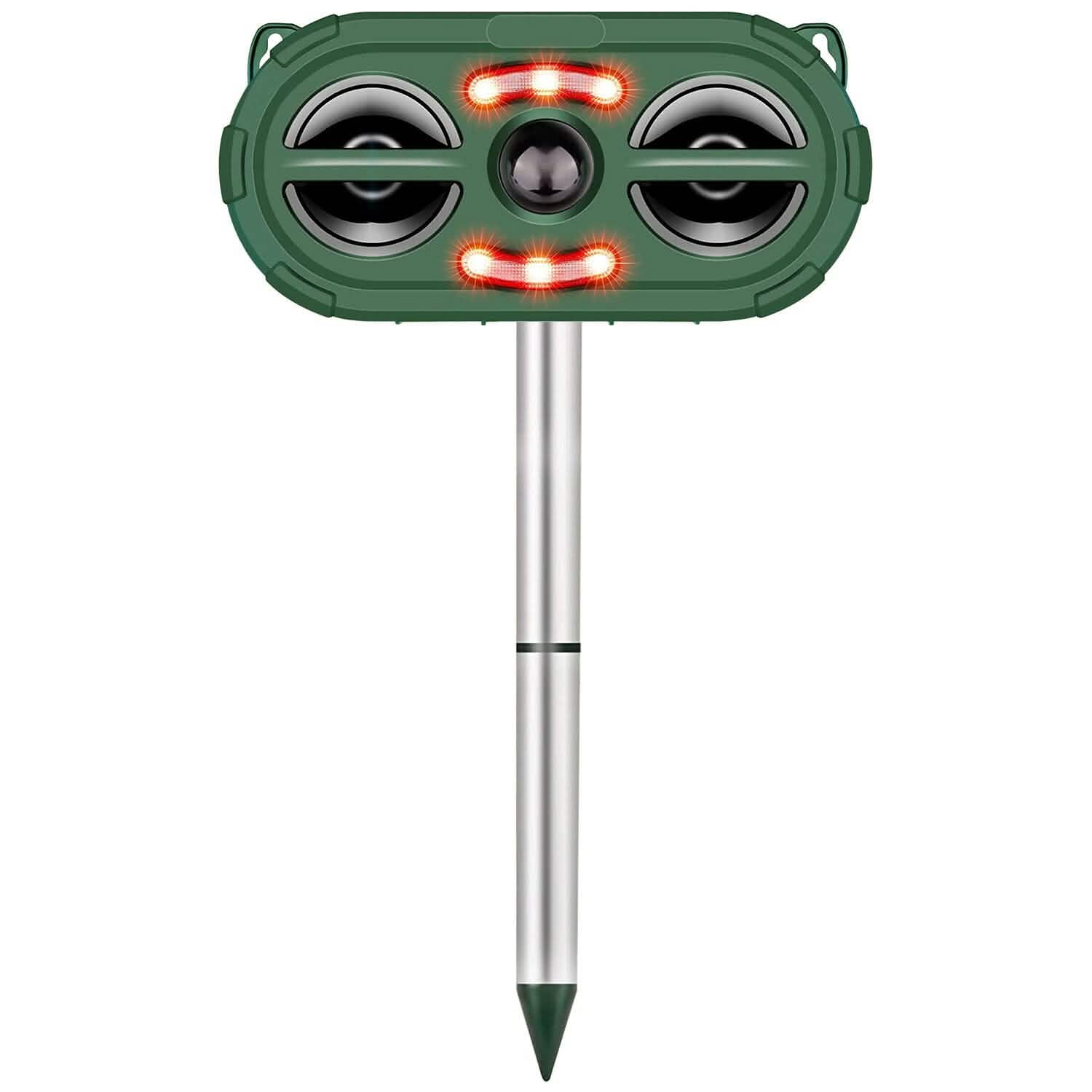 Solar Ultrasonic Animal Repeller Motion Sensor Pest Control - Tophatter Daily Deals