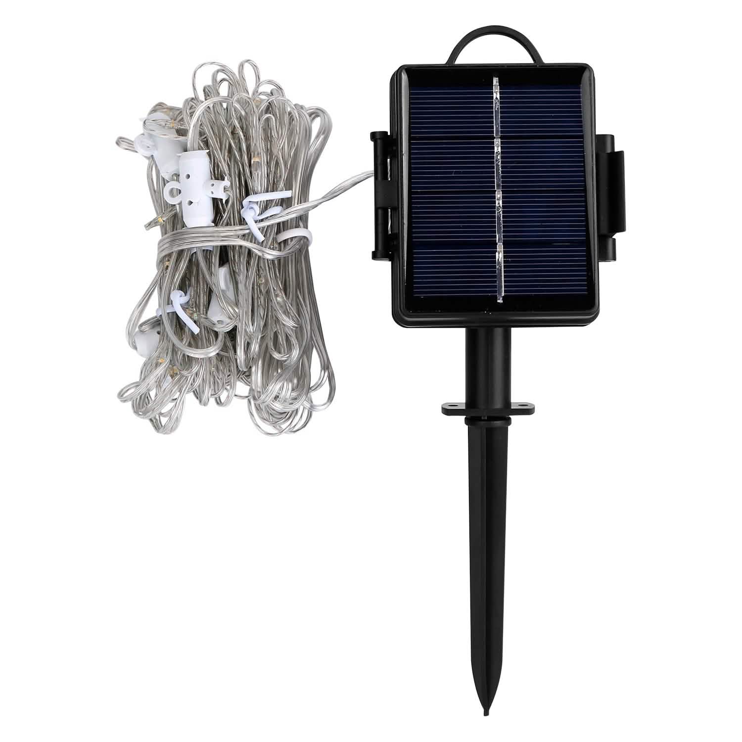 Solar Umbrella Outdoor String Light String & Fairy Lights - Tophatter Daily Deals