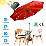 Solar Umbrella Outdoor String Light String & Fairy Lights - Tophatter Daily Deals