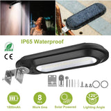 Solar Wall Light Outdoor 18 LED's Dusk to Dawn Fence Lamp Outdoor Lighting - Tophatter Daily Deals