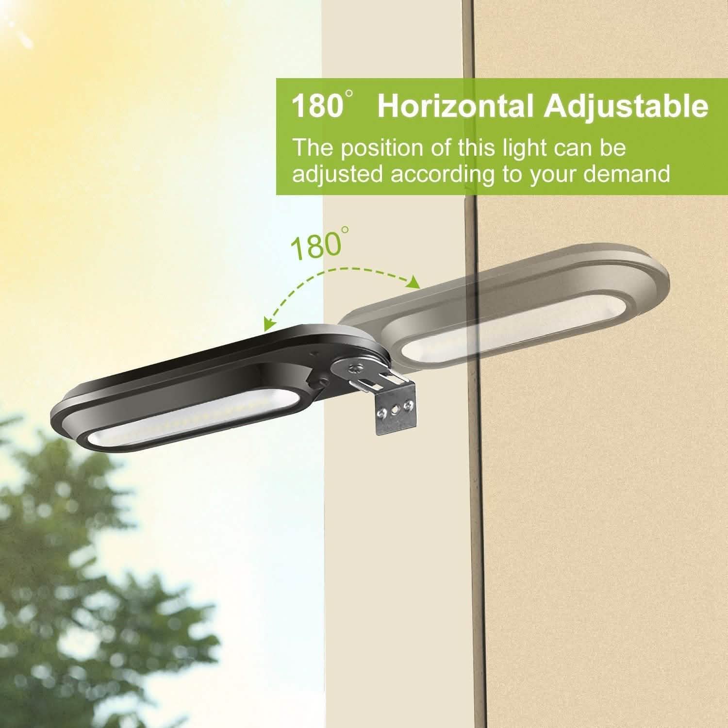 Solar Wall Light Outdoor 18 LED's Dusk to Dawn Fence Lamp Outdoor Lighting - Tophatter Daily Deals