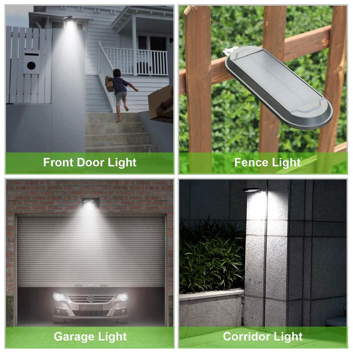 Solar Wall Light Outdoor 18 LED's Dusk to Dawn Fence Lamp Outdoor Lighting - Tophatter Daily Deals