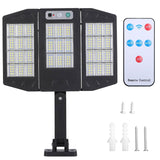 Solar Wall Light Outdoor Beads PIR Motion Sensor Remote Control Wireless Lamps 33COB Solar Outdoor Lights - Tophatter Daily Deals