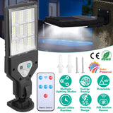 Solar Wall Light Outdoor Beads PIR Motion Sensor Remote Control Wireless Lamps Solar Outdoor Lights - Tophatter Daily Deals