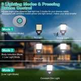 Solar Wall Light Outdoor Beads PIR Motion Sensor Remote Control Wireless Lamps Solar Outdoor Lights - Tophatter Daily Deals