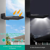 Solar Wall Light Outdoor Beads PIR Motion Sensor Remote Control Wireless Lamps Solar Outdoor Lights - Tophatter Daily Deals