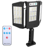 Solar Wall Light Outdoor Beads PIR Motion Sensor Remote Control Wireless Lamps Outdoor Lighting - Tophatter Daily Deals