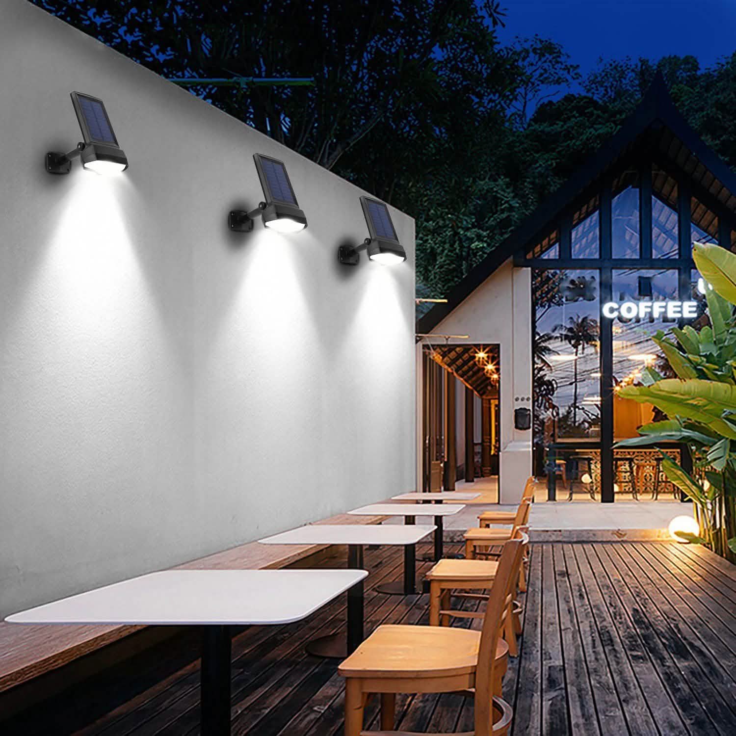 Solar Wall Light Outdoor Motion Sensor Light Outdoor Lighting - Tophatter Daily Deals