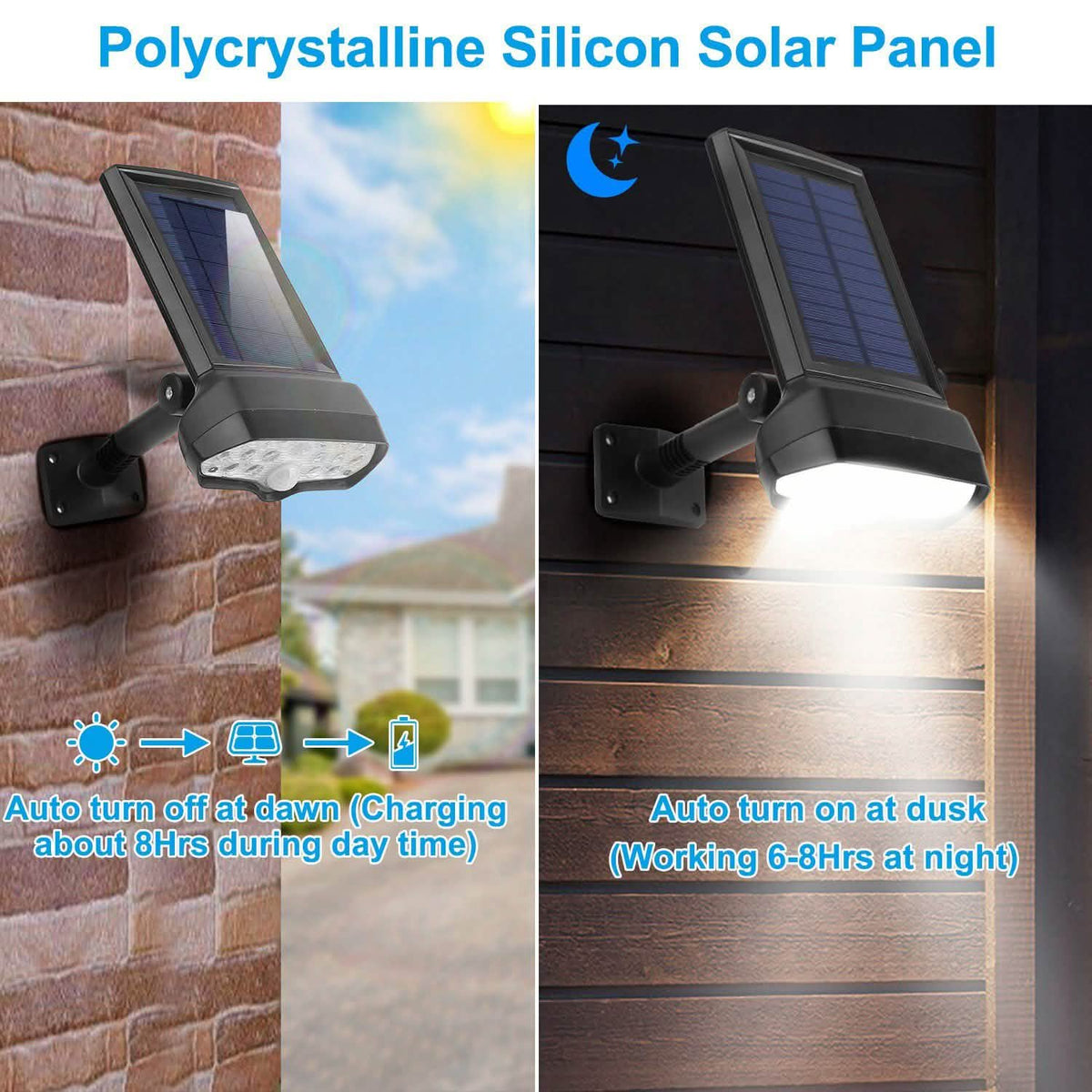 Solar Wall Light Outdoor Motion Sensor Light Outdoor Lighting - Tophatter Daily Deals