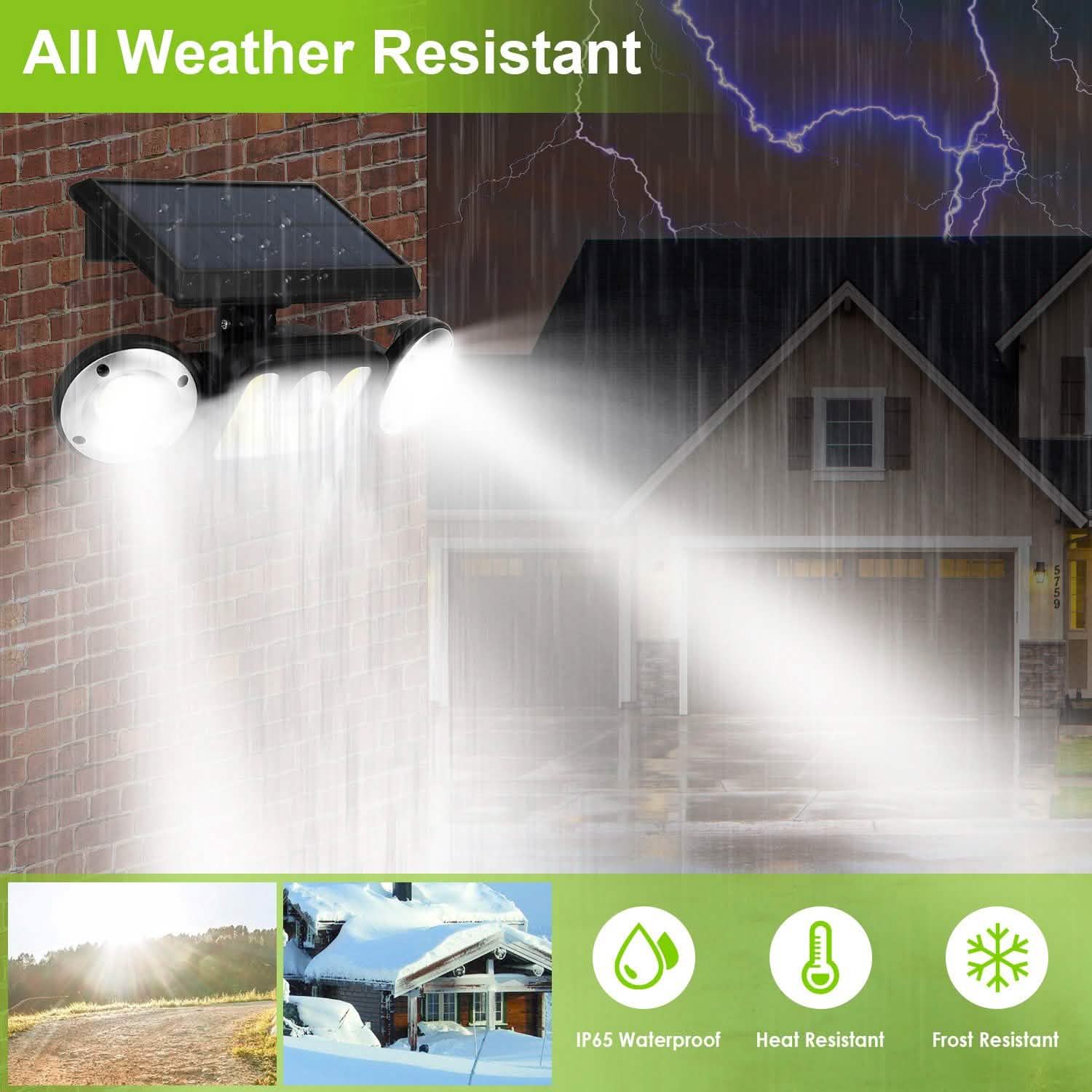 Solar Wall Light Outdoor PIR Motion Sensor LED Outdoor Lighting - Tophatter Daily Deals