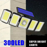 Solar Wall Light with 5 Adjustable Angle Heads Solar Outdoor Lights - Tophatter Daily Deals
