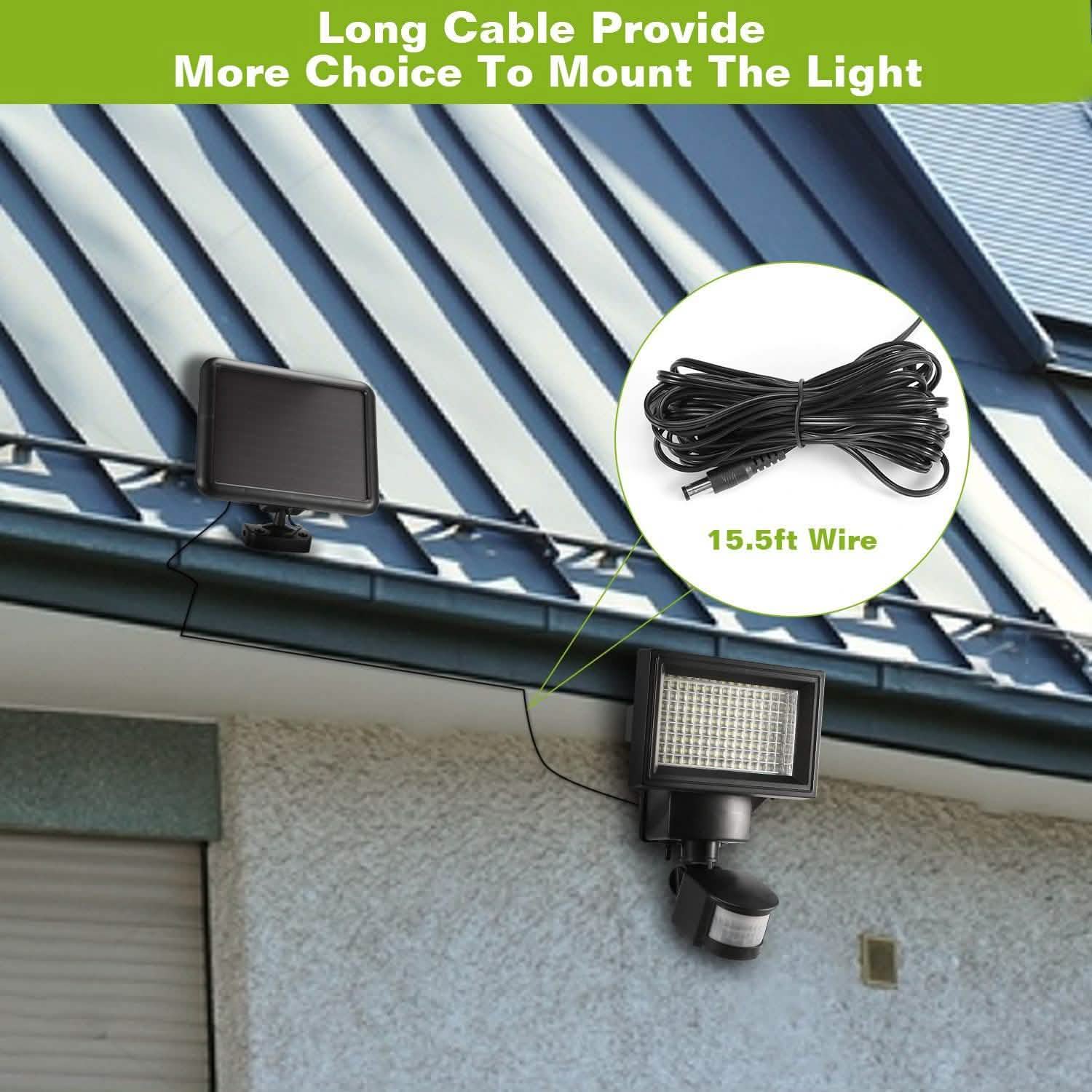 Solar Wall Lights 120 LEDs Outdoor Lighting - Tophatter Daily Deals