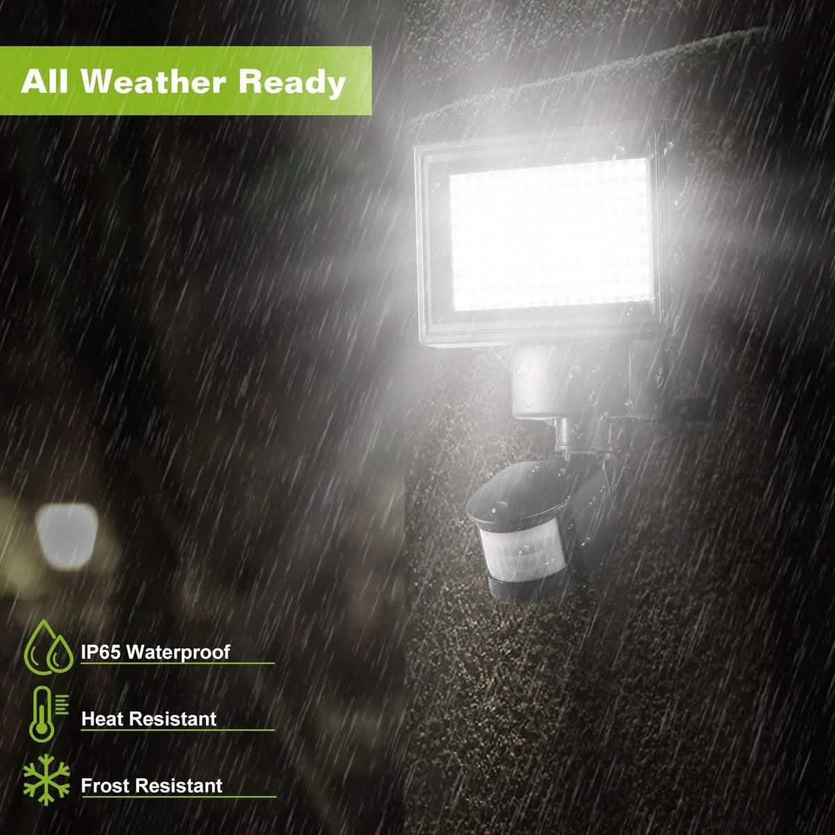 Solar Wall Lights 120 LEDs Outdoor Lighting - Tophatter Daily Deals